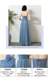 Bridesmaid Dress Elegant Ankle Length Tulle Ball Gown With Pleat Sash Built In Bra Prom Bridal Gown