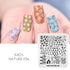 Nature-Inspired Nail Art Stamping Plate Set with Butterfly and Mountain Range Designs for DIY Manicure Enthusiasts