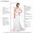 V-Neck Mermaid Backless Dress With Appliques And Floor-Length Gown For Beach Weddings Wedding Dress