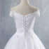 ZJ9143 Lace Appliques Ball Gown Off The Shoulder Bridal Dress