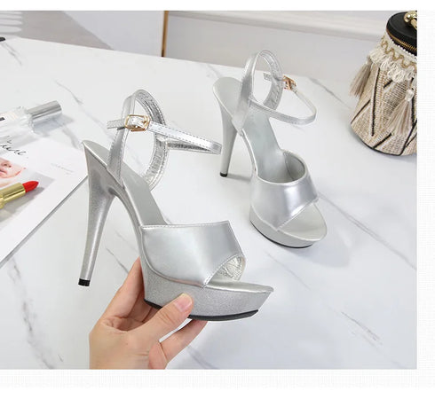 Womens High Heels Sandals 13cm Sexy Stripper Party Pumps