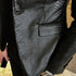 Stylish Slim Fit PU Leather Blazer Jackets for Men - Casual Business Suit Coats in 4XL Size for Autumn and Winter Wear