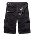 Summer Mens Knee Length Cotton Cargo Shorts Casual Bermuda Trousers