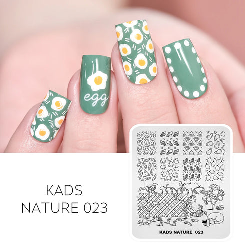 Nature-Inspired Nail Art Stamping Plate Set with Butterfly and Mountain Range Designs for DIY Manicure Enthusiasts