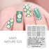 Nature-Inspired Nail Art Stamping Plate Set with Butterfly and Mountain Range Designs for DIY Manicure Enthusiasts
