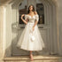 Bling Glitter Boho Wedding Dresses for Women Sweetheart Tulle Beach Bridal Gown