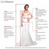 Princess Applique Lace Wedding Dresses Puff Sleeve Ball Gown