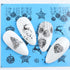 Winter Wonderland Nail Art Stickers with Snowflakes, Cute Santa, Snowman, and Winter Birds for Festive Manicure Decoration - 4pcs Set of Water Transfer Sliders and Temporary Tattoos
