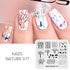 Nature-Inspired Nail Art Stamping Plate Set with Butterfly and Mountain Range Designs for DIY Manicure Enthusiasts