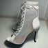 Sexy High Heels Hollow Mesh Sandals for Summer Fashion Comfort Peep Toe Stilettos Jazz Dance Female Shoes Plus Size