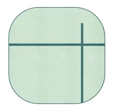 Modern Geometric Round Carpet for Living Room Bedroom and Hallway