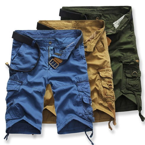 Summer Cargo Shorts Men Cool Camouflage Casual Pants Camo