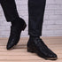 Men's Formal Business Oxfords - Microfiber Leather Lace-Up Dress Shoes with Pointed Toe Design for Weddings and Special Occasions