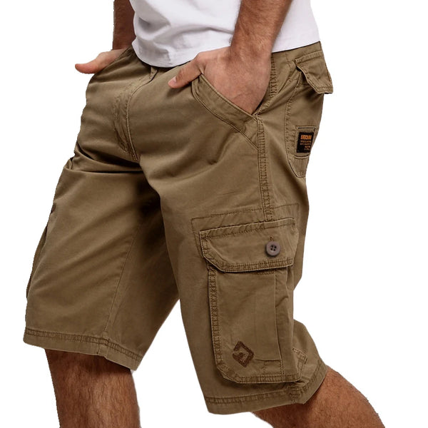 Mens Cargo Shorts Casual Fashion Pockets Loose Work Shorts Plus Size