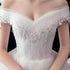 Wedding Dresses Illusion V-Neck Short Tulle Sequined Embroidery Beading Backless Off The Shoulder Luxury Bride Gown