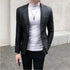 Stylish Slim Fit PU Leather Blazer Jackets for Men - Casual Business Suit Coats in 4XL Size for Autumn and Winter Wear