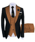 Luxury Men's Tuxedo Suit Set for Special Occasions - Stylish 3-Piece Ensemble with Jacket, Trousers, and Vest for Parties and Weddings