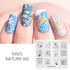 Nature-Inspired Nail Art Stamping Plate Set with Butterfly and Mountain Range Designs for DIY Manicure Enthusiasts
