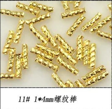 500pcs Metal Nail Art Decorations - Japan Korea Alloy Rivets, Studs, and DIY Accessories for Creative Designs