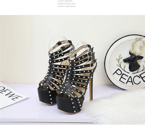 Sexy Peep Toe Platform Heels For Women Party Dance Shoes