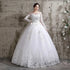 Wedding Dress Long Sleeve Ball Gown Luxury Lace Plus Size