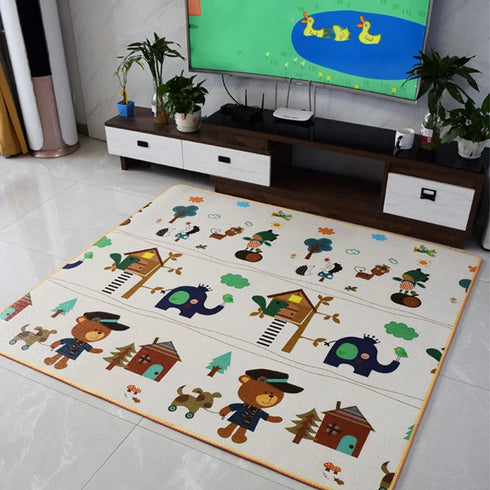 Baby Play Mat Waterproof Soft Floor Playmat Foldable Crawling Carpet Educational Activity Rug