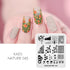 Nature-Inspired Nail Art Stamping Plate Set with Butterfly and Mountain Range Designs for DIY Manicure Enthusiasts