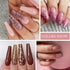 Nail Gel Polish - 7.5ml Semi-permanent Glitter Varnish for Winter Manicure, Eco-friendly and SGS Certified for Lasting Style
