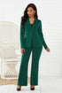 Elegant Women's Office Suit Set - Two-Piece Long Sleeve Pants Suit for Professional Winter Style, Perfect for Ages 18-35
