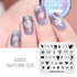 Nature-Inspired Nail Art Stamping Plate Set with Butterfly and Mountain Range Designs for DIY Manicure Enthusiasts