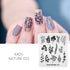 Nature-Inspired Nail Art Stamping Plate Set with Butterfly and Mountain Range Designs for DIY Manicure Enthusiasts