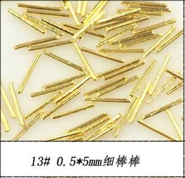 500pcs Metal Nail Art Decorations - Japan Korea Alloy Rivets, Studs, and DIY Accessories for Creative Designs