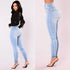 Women’s Slim Fit Denim Skinny Jeans - High Waist Stretch Pencil Pants with Pockets for Casual Fall Outfits, Perfect for Homecoming and Everyday Wear