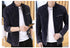 Men's Retro Motorcycle Denim Jacket with Stand Collar, Long Sleeve Zippered Casual Outerwear for Spring and Autumn Fashion