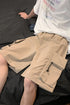 Men Casual Shorts Solid Leisure Summer Oversize Multi-pockets Cargo Trousers Streetwear