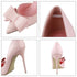 Bow Detail Stiletto Heels for Women - Elegant Wedding Shoes