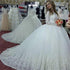 Customized Vestidos De Noiva Long Sleeves Princess Wedding Dresses Puffy Vintage Ball Gown Bridal Gowns