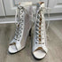 Sexy High Heels Hollow Mesh Sandals for Summer Fashion Comfort Peep Toe Stilettos Jazz Dance Female Shoes Plus Size