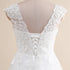 Amazing Wedding Dress Plus Size V Neck Cap Sleeve A Line Gown