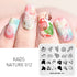 Nature-Inspired Nail Art Stamping Plate Set with Butterfly and Mountain Range Designs for DIY Manicure Enthusiasts