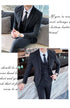 ( Jacket + Vest + Pants ) Prom Groom Tuxedos Male Wedding Suits 3Pcs Set Men's Striped Casual Business Suit