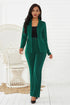 Elegant Women's Office Suit Set - Two-Piece Long Sleeve Pants Suit for Professional Winter Style, Perfect for Ages 18-35