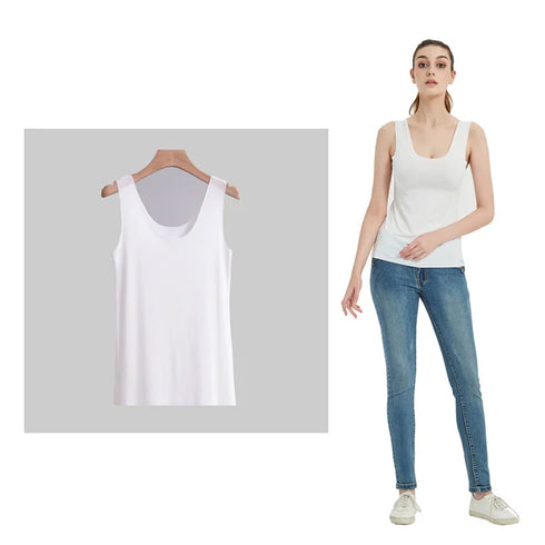 Plus Size 5XL Seamless Summer Camisole Tank Tops for Women - Comfortable Ice Silk Crop Tops in Solid Colors, Breathable Fashion Essentials