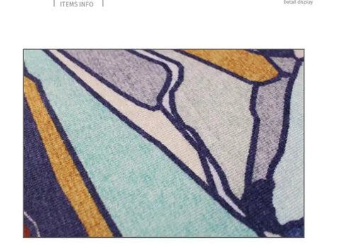 Modern Geometric Round Carpet for Living Room Bedroom and Hallway