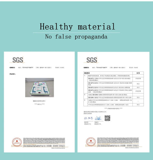 Baby Play Mat Waterproof Soft Floor Playmat Foldable Crawling Carpet Educational Activity Rug