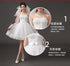 Ivory Short Knee Length Fairy Wedding Dress for Parties