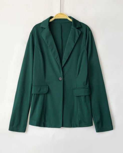 Elegant Women's Office Suit Set - Two-Piece Long Sleeve Pants Suit for Professional Winter Style, Perfect for Ages 18-35