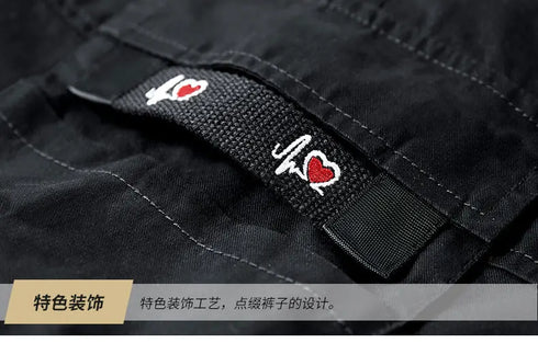 Men's Cargo Shorts Combat Plus Big Size Capris for Summer