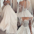 Customized Lace Wedding Dress with Sheer Long Sleeves A-Line Gown