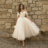 Bling Glitter Boho Wedding Dresses for Women Sweetheart Tulle Beach Bridal Gown